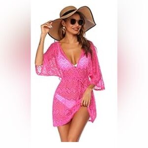 Pink Sheer Cover-Up